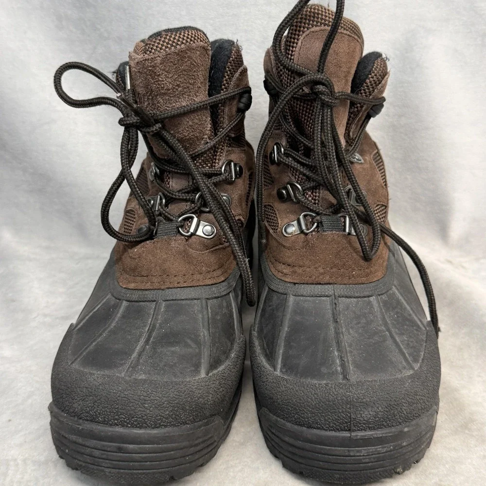 Northside‎ Snow Boots Mens Size 10 Brown Leather Thermolite Insulated Winter